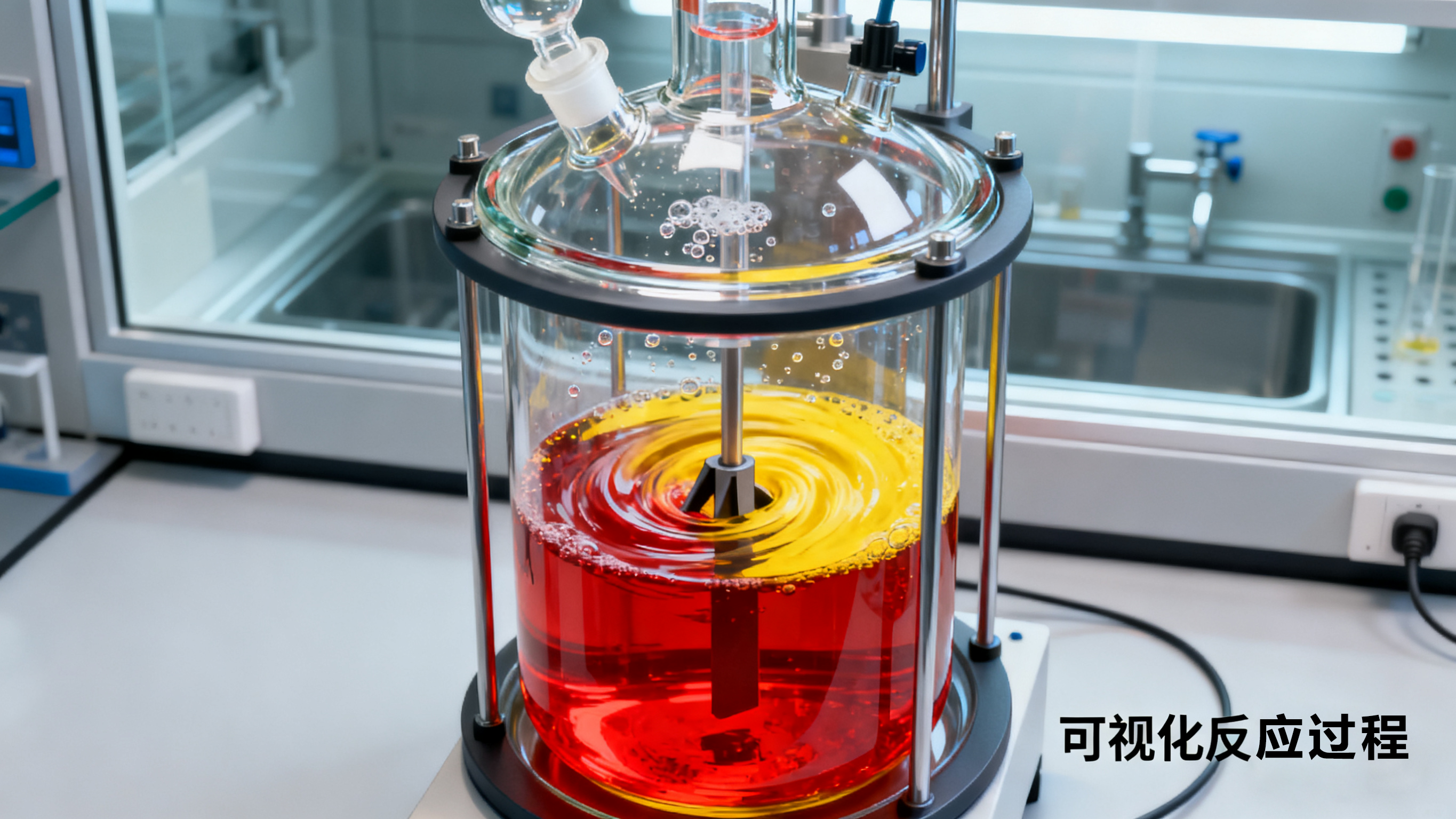 介绍双层玻璃反应釜 (2)